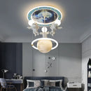 GobekUsa Astronaut LED Ceiling Light for Children's Room Fixtures