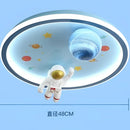 GobekUsa Astronaut LED Ceiling Lights: Nordic Style for Kids' Room, Study, Restaurant Decor
