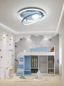 GobekUsa Astronaut LED Chandelier: Remote Control Ceiling Pendant Light for Children's Room