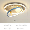 GobekUsa Astronaut LED Chandelier: Remote Control Ceiling Pendant Light for Children's Room