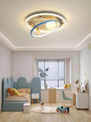 GobekUsa Astronaut LED Chandelier: Remote Control Kids Ceiling Pendant Light for Bedroom & Nursery