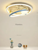 GobekUsa Astronaut LED Chandelier: Remote Control Kids Ceiling Pendant Light for Bedroom & Nursery