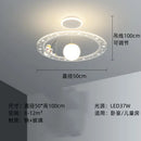 GobekUsa Astronaut LED Chandeliers: Remote-controlled Ceiling Pendant for Children's Room, Boy's Study, Nursery