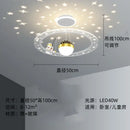 GobekUsa Astronaut LED Chandeliers: Remote-controlled Ceiling Pendant for Children's Room, Boy's Study, Nursery