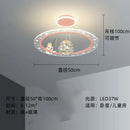 GobekUsa Astronaut LED Chandeliers: Remote-controlled Ceiling Pendant for Children's Room, Boy's Study, Nursery