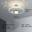 GobekUsa Astronaut LED Chandeliers: Remote-controlled Ceiling Pendant for Children's Room, Boy's Study, Nursery