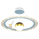GobekUsa Astronaut LED Chandeliers: Remote-controlled Ceiling Pendant for Children's Room, Boy's Study, Nursery