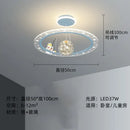 GobekUsa Astronaut LED Chandeliers: Remote-controlled Ceiling Pendant for Children's Room, Boy's Study, Nursery
