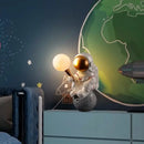 GobekUsa Astronaut LED Desk Lamp - Modern Resin Space Man Table Light