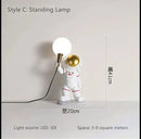 GobekUsa Astronaut LED Table Lamp: Modern Resin Desk Light for Kids Room, Space-themed Decor