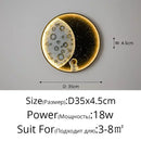 GobekUsa Astronaut LED Wall Lamp: Modern Nordic Resin Round Decor Light