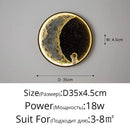 GobekUsa Astronaut LED Wall Lamp: Modern Nordic Resin Round Decor Light