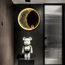 GobekUsa Astronaut LED Wall Lamp: Modern Nordic Resin Round Decor Light
