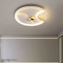 GobekUsa Astronaut Moon Acrylic Ceiling Lamp: Modern Lighting for Home, Office, and Cafe
