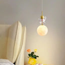 GobekUsa Astronaut Moon LED Pendant Light for Children's Room and Study