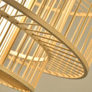 GobekUsa Bamboo Ceiling Chandelier for Home Garden Restaurant Bedroom Study Decoration Lamps
