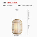 GobekUsa Bamboo Ceiling Chandelier for Home Garden Restaurant Bedroom Study Decoration Lamps