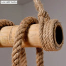 GobekUsa Bamboo Linear Island Chandelier in Industrial Style Beige