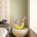 GobekUsa Banana Shape Resin Flower Vase - Home Decor