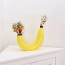 GobekUsa Banana Shape Resin Flower Vase - Home Decor