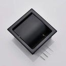 Modern matte black roll paper holder & towel rack bathroom storage by Decorbites