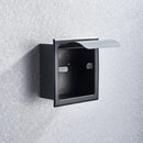 Modern matte black roll paper holder & towel rack bathroom storage by Decorbites