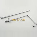 GobekUsa Bathroom Rainfall Shower Faucet Set with Hand Sprayer - Wall Mounted Chrome Copper