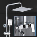 GobekUsa Bathroom Rainfall Shower Faucet Set with Hand Sprayer - Wall Mounted Chrome Copper
