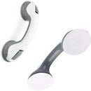 Ergonomic white & gray suction cup bathroom safety grab bar by Decorbites