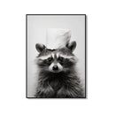 GobekUsa Bathroom Wall Art: Cute Animal Canvas Posters