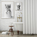 GobekUsa Bathroom Wall Art: Cute Animal Canvas Posters