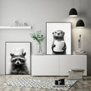GobekUsa Bathroom Wall Art: Cute Animal Canvas Posters