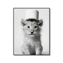 GobekUsa Bathroom Wall Art: Cute Animal Canvas Posters
