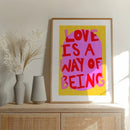 GobekUsa "Be Kind Love Quote Wall Art Canvas"