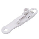 White plastic bean slicer cutter peeler for kitchen green beans by Decorbites