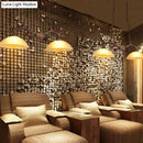 GobekUsa Beige Glass Dark Coffee Pendant Light with Antler Decor - Restaurant Hanging Island Light (2 Heads)