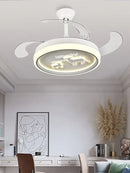GobekUsa Bird Nest Ceiling Fan with LED Light Remote Control