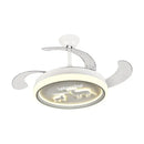 GobekUsa Bird Nest Ceiling Fan with LED Light Remote Control