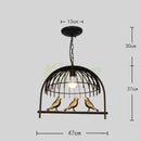 GobekUsa Birdcage LED Chandelier: Modern Resin Pendant Lights for Bedroom, Living Room, and Restaurant