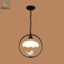 GobekUsa Birdcage LED Chandelier: Modern Resin Pendant Lights for Bedroom, Living Room, and Restaurant