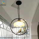GobekUsa Birdcage LED Chandelier: Modern Resin Pendant Lights for Bedroom, Living Room, and Restaurant