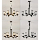 GobekUsa Black Art Crystal Chandelier for Luxury Living Room Bedroom Lighting Fixtures