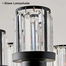 GobekUsa Black Art Crystal Chandelier for Luxury Living Room Bedroom Lighting Fixtures