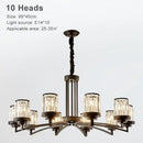 GobekUsa Black Art Crystal Chandelier for Luxury Living Room Bedroom Lighting Fixtures