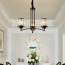 GobekUsa Black Art Crystal Chandelier for Luxury Living Room Bedroom Lighting Fixtures