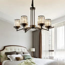 GobekUsa Black Art Crystal Chandelier for Luxury Living Room Bedroom Lighting Fixtures