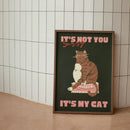 GobekUsa Black Cat Funny Animal Wall Art Canvas