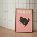 GobekUsa Black Cat Funny Animal Wall Art Canvas