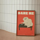 GobekUsa Black Cat Funny Animal Wall Art Canvas