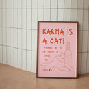 GobekUsa Black Cat Funny Animal Wall Art Canvas